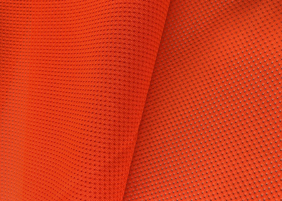 EN20471 100% Polyester Mesh Knitted Fluorescent Material Fabric Fire Retardant