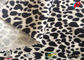 Waterproof Leopard Print Velvet Fabric , Velvet Furnishing Fabric Custom Pile Height