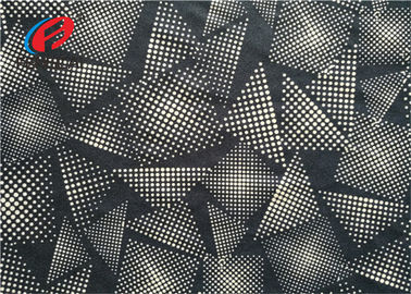 4 Way Stretch Warp Knit Polyester Spandex Fabric , Digital Print Swimwear Fabric