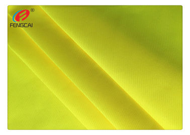 100% Polyester Safety Fluorescent Material Fabric Orange Yellow For Warning Vest