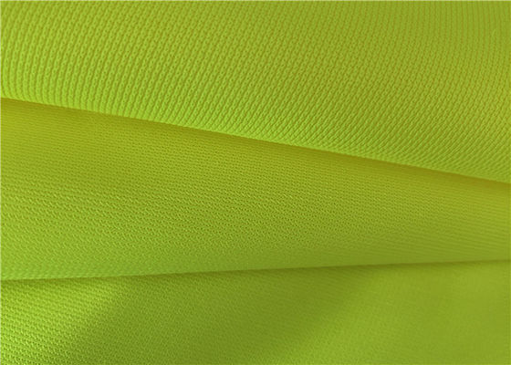 100% Polyester High Visibility Fluorescent Material Fabric For Safety Workwear