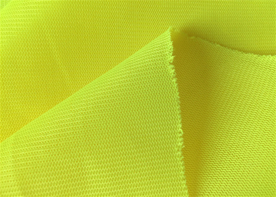 Knitting Polyester Fluorescent Fabric For Sportswear Garment