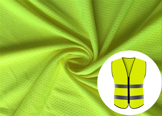 Anti Pill 100% Polyester Fluorescent Material Warp Knitting