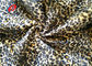 Leopard Printed 100% Polyester Velvet Fabric , Crushed Upholstery Velvet Fabric